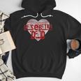 Baseball Dad Heart For Baseball Lovers Baseball Father's Day Men Hoodie Baseball Dad Heart For Baseball Lovers Baseball Father's Day Men Hoodie