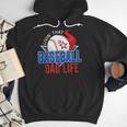 Baseball Dad Life Happy Fathers Day Dad Daddy Baseball Lover Men Hoodie Baseball Dad Life Happy Fathers Day Dad Daddy Baseball Lover Men Hoodie