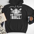 Baseball Dad Softball Game Fathersday Baseball Daddy Men Hoodie