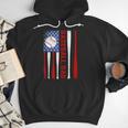 Baseball Dad USA American Flag Father's Day 4th Of July Men Hoodie Baseball Dad USA American Flag Father's Day 4th Of July Men Hoodie