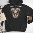 Baseball Fan Dad Father Vintage Baseball Dad Men Hoodie