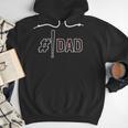 Baseball Player Dad Father's Day Number One Baseball Dad Men Hoodie