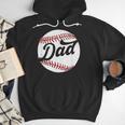 Dad Baseball Ball Vintage Groovy Baseball Daddy Fathers Day Men Hoodie Dad Baseball Ball Vintage Groovy Baseball Daddy Fathers Day Men Hoodie