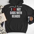I Love Hot Baseball Dads With Beards Red Hearts Men Hoodie I Love Hot Baseball Dads With Beards Red Hearts Men Hoodie