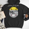 Popsicle Of Ballers Softball Baseball Dad Men Hoodie