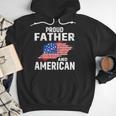 Proud Father And American Flag Baseball Dad Father Patriotic Men Hoodie Proud Father And American Flag Baseball Dad Father Patriotic Men Hoodie