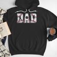 Retro Baseball Dad Daddy Father Happy Fathers Day Men Guys Men Hoodie