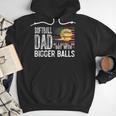 Softball Dad Like A Baseball Dad Retro US Flag Father's Day Men Hoodie Softball Dad Like A Baseball Dad Retro US Flag Father's Day Men Hoodie