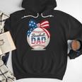 Vintage Baseball Dad Patriotic USA Flag 4th Of July Fathers Men Hoodie Vintage Baseball Dad Patriotic USA Flag 4th Of July Fathers Men Hoodie