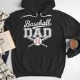 Vintage Baseball Dad Sport Lovers Batter Player Fathers Art Men Hoodie
