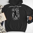 Vintage Baseball US Camouflage Flag Tee Baseball Dad Player Men Hoodie