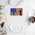 Baseball Coach Baseball Dad American Flag Men Hoodie