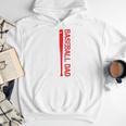 Baseball Dad Baseball American US Flag Baseball Sport Team Premium Men Hoodie