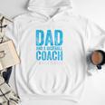 Baseball Dad Coach Father's Day Raglan Baseball Tee Men Hoodie