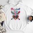 Baseball Dad Game Day Vibes Ice Cream Drip Baseball Daddy Men Hoodie Baseball Dad Game Day Vibes Ice Cream Drip Baseball Daddy Men Hoodie