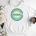 Baseball Dad With Modern Baseball Circles Premium Tri-Blend Men Hoodie