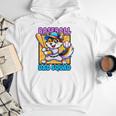 Baseball Dad Squad Fox On The Bat Premium Men Hoodie