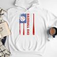 Baseball Dad USA American Flag Father's Day 4th Of July Premium Men Hoodie Baseball Dad USA American Flag Father's Day 4th Of July Premium Men Hoodie