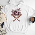 Baseball Dad Vintage Father's Day Family Humor Sport Lovers Men Hoodie