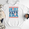 In My Baseball Papa Era Groovy Baseball Dad Family Matching Men Hoodie