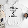 The Best Seat In The House Bucket Dad Baseball Dad Premium Men Hoodie