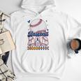 Groovy Baseball Dad Daddy Father Happy Fathers Day Men Guys Men Hoodie Groovy Baseball Dad Daddy Father Happy Fathers Day Men Guys Men Hoodie