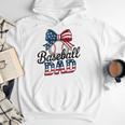 Patriotic Baseball Dad 4th Of July For All American Fathers Men Hoodie Patriotic Baseball Dad 4th Of July For All American Fathers Men Hoodie