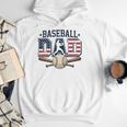 Patriotic Baseball Dad USA Flag American 4th Of July Premium Men Hoodie Patriotic Baseball Dad USA Flag American 4th Of July Premium Men Hoodie
