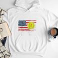 Patriotic Softball Dad Like A Baseball Dad Raglan Baseball Tee Men Hoodie