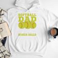 Softball Dad Just Like A Baseball Dad Team Premium Men Hoodie Softball Dad Just Like A Baseball Dad Team Premium Men Hoodie