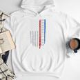 Vintage Baseball US Flag Tee Baseball Dad Player Coach Premium Tri-Blend Men Hoodie