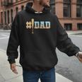1 Dad Baseball Ice Cream Drip Fathers Day Baseball Daddy Men Hoodie