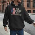 4th Of July Baseball Fan I Yell Because I Care Baseball Dads Men Hoodie