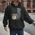 Baseball Dad America Flag Vintage Christmas Xmas Men Hoodie