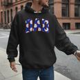 Baseball Dad Bold Varsity Style Letters Sport Themed Men Hoodie