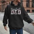 Baseball Dad Happy Fathers Day For Men Boys Baseball Lovers Men Hoodie