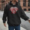 Baseball Dad Heart For Baseball Lovers Baseball Father's Day Men Hoodie Baseball Dad Heart For Baseball Lovers Baseball Father's Day Men Hoodie