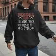 Baseball Dad Hit And Steal Ballpark Father Men Hoodie