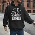 Baseball Dad Softball Game Rookie Dad Baseball Men Hoodie