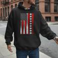 Baseball USA Flag Baseball Lover Baseball Dad Men Hoodie