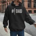 Number One Baseball Dad For Father's Day Daddy Coach Men Hoodie Number One Baseball Dad For Father's Day Daddy Coach Men Hoodie