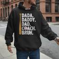 Retro Dada Daddy Dad Coach Bruh Baseball Dad Fathers Day Men Men Hoodie