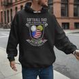 Softball Dad Like A Baseball Dad 4th Of July USA Retro Flag Men Hoodie Softball Dad Like A Baseball Dad 4th Of July USA Retro Flag Men Hoodie