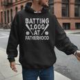 Vintage Baseball Dad Batting 1000 At Fatherhood Men Hoodie Vintage Baseball Dad Batting 1000 At Fatherhood Men Hoodie
