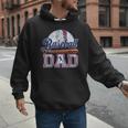 Vintage Baseball Dad Happy Fathers Day For Men Sports Lovers Men Hoodie