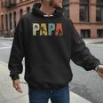 Vintage Baseball Dad Papa Fathers Day Men Hoodie