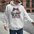 Baseball Dad American Flag Bow Sports Premium Men Hoodie Baseball Dad American Flag Bow Sports Premium Men Hoodie