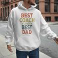 Baseball Dad For Men Vintage Best Coach And Best Dad Men Hoodie