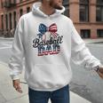 Patriotic Baseball Dad 4th Of July For All American Fathers Men Hoodie Patriotic Baseball Dad 4th Of July For All American Fathers Men Hoodie