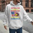 Softball Dad Like A Baseball Dad But With Bigger Balls Premium Men Hoodie Softball Dad Like A Baseball Dad But With Bigger Balls Premium Men Hoodie